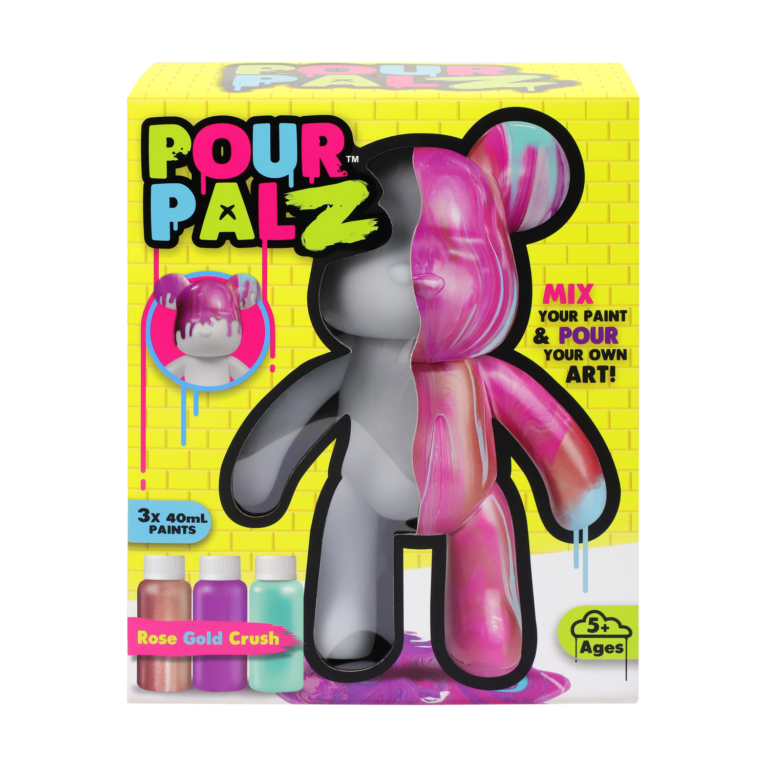Pour PalZ Large Paint Bear ROSE GOLD CRUSH Wave 2 — TOYMONSTER